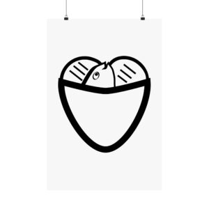 Loaves and Fish Christian wall art print — John 6 faith-based scripture poster