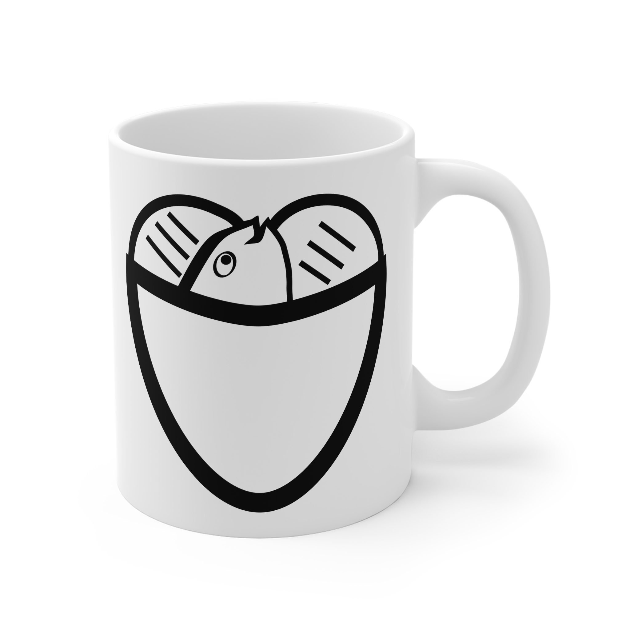 Loaves and Fish Christian coffee mug — John 6 faith-based morning devotional design (view 4)